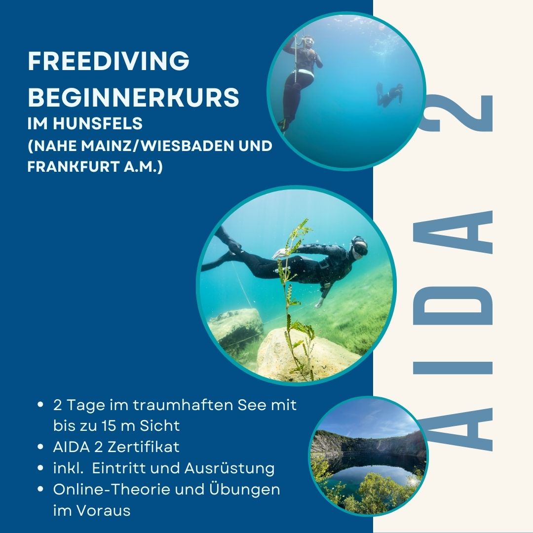 AIDA 2 Freedivingkurs für Anfäner bei Frankfurt