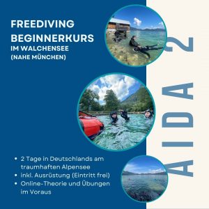 AIDA 2 Beginnerkurs Freediing im Walchensee